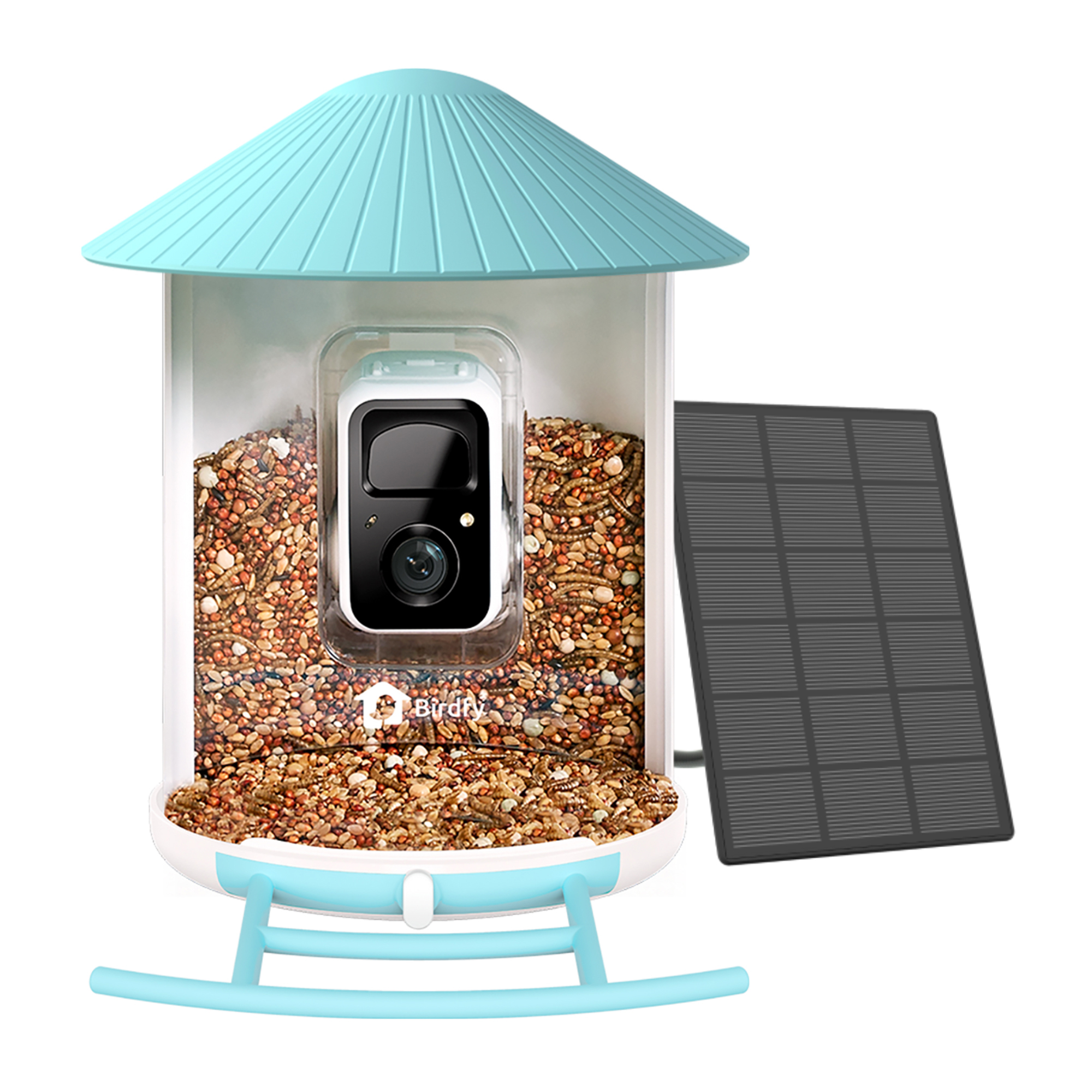 Birdfy Self-Charging Smart Feeder — AI Bird Identification, Weatherproof Camera, Real-Time Notifications, Model# NT-8102-110PLUS
